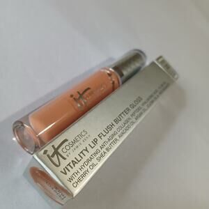 IT Cosmetics PERFECT NUDE Vitality Lip Flush Butter Gloss  NEW IN BOX